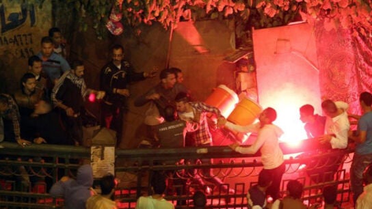 Algunos de los disturbios que se registraron en El Cairo