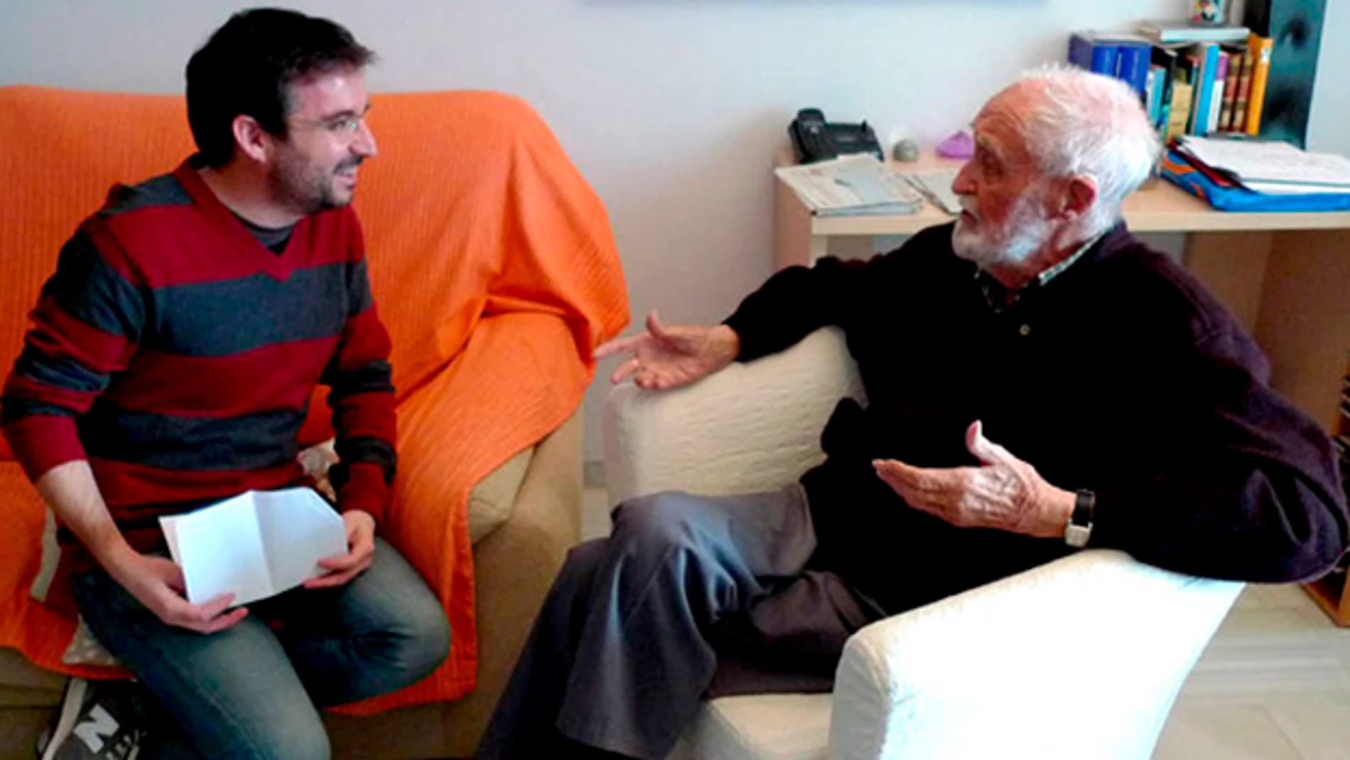 Jordi Évole conversa con José Luis Sampedro
