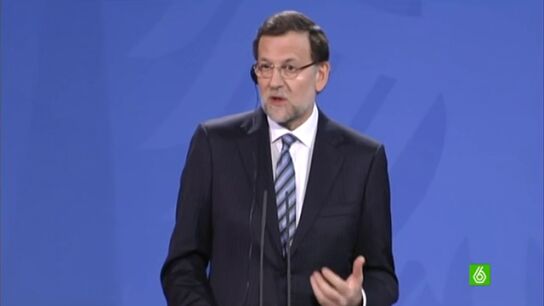 Mariano Rajoy en una comparecencia de prensa