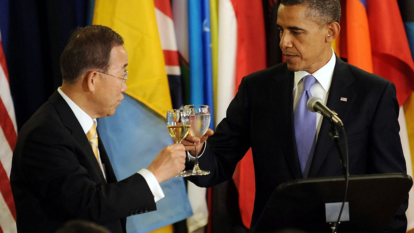 Barack Obama y el Secretario General de Naciones Unidas, Ban Ki-moon Barack Obama y el Secretario General de Naciones Unidas, Ban Ki-moon