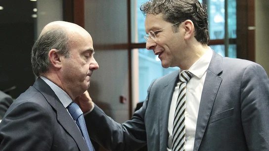 Jeroen Dijsselbloe y Luis de Guindos Jeroen Dijsselbloe y Luis de Guindos