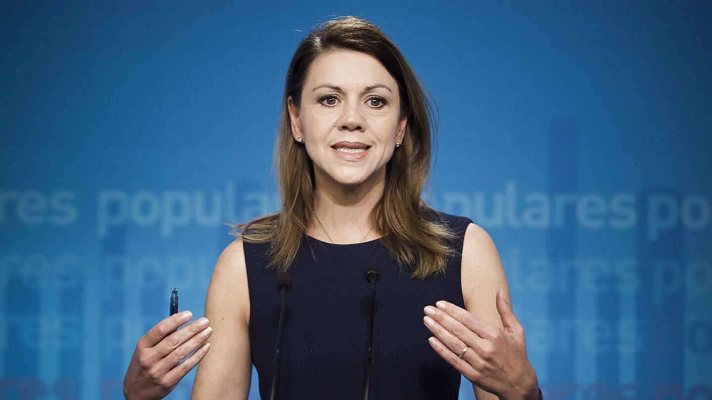 La secretaria general del PP, Mar&iacute;a Dolores de Cospedal