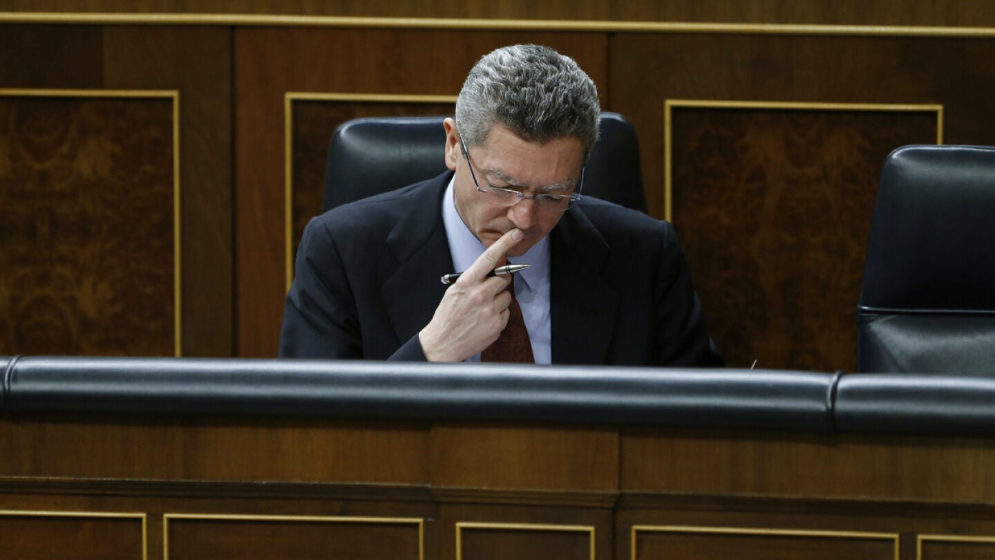 El ministro de Justicia, Alberto Ruiz-Gallard&oacute;n. 