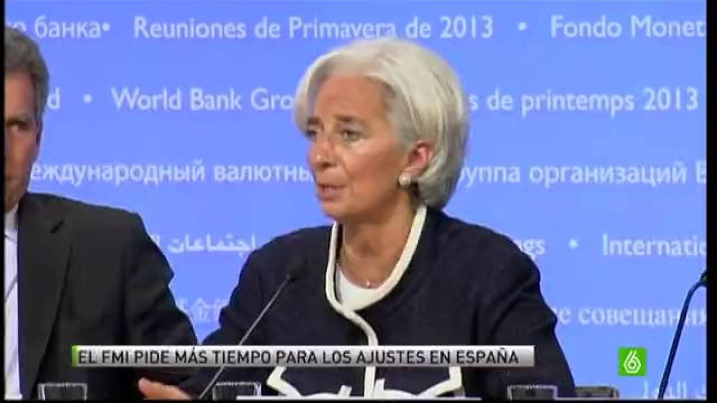Lagarde pide m&aacute;s tiempo para que Espa&ntilde;a reduzca el d&eacute;ficit