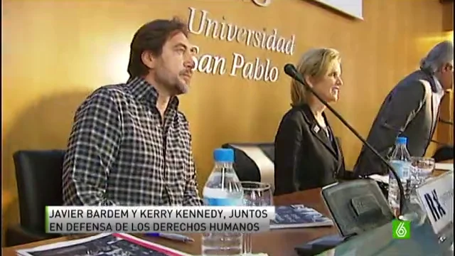 Javier Bardem y Kerry Kennedy se unen en defensa de los derechos humanos Javier Bardem y Kerry Kennedy se unen en defensa de los derechos humanos