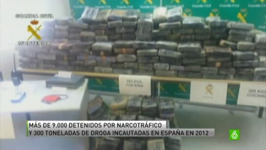 En 2012 se incautaron en Espa&ntilde;a 300 toneladas de droga