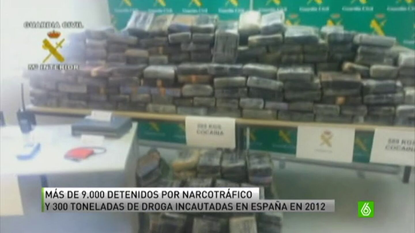 En 2012 se incautaron en Espa&ntilde;a 300 toneladas de droga