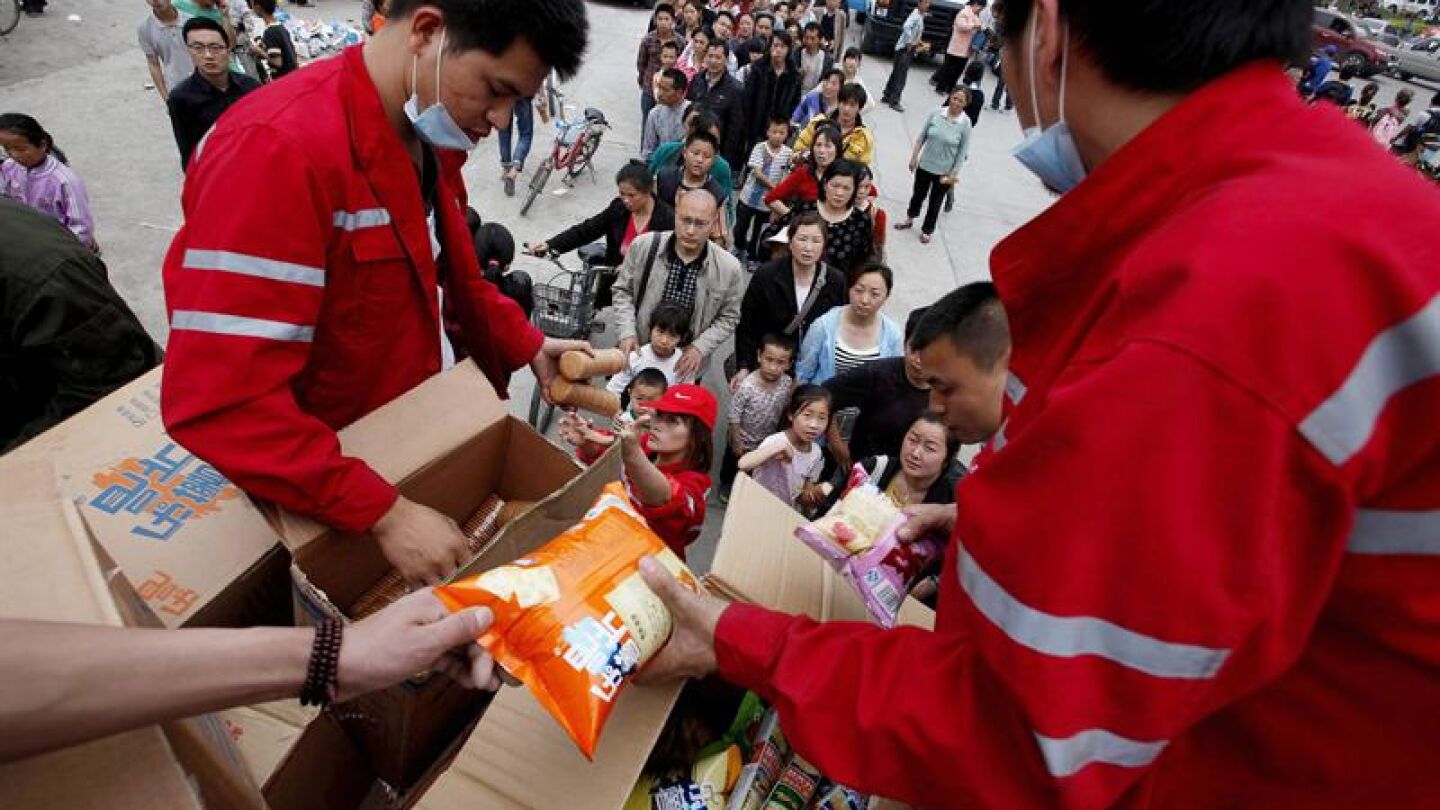 Atenci&oacute;n v&iacute;ctimas terremoto de China