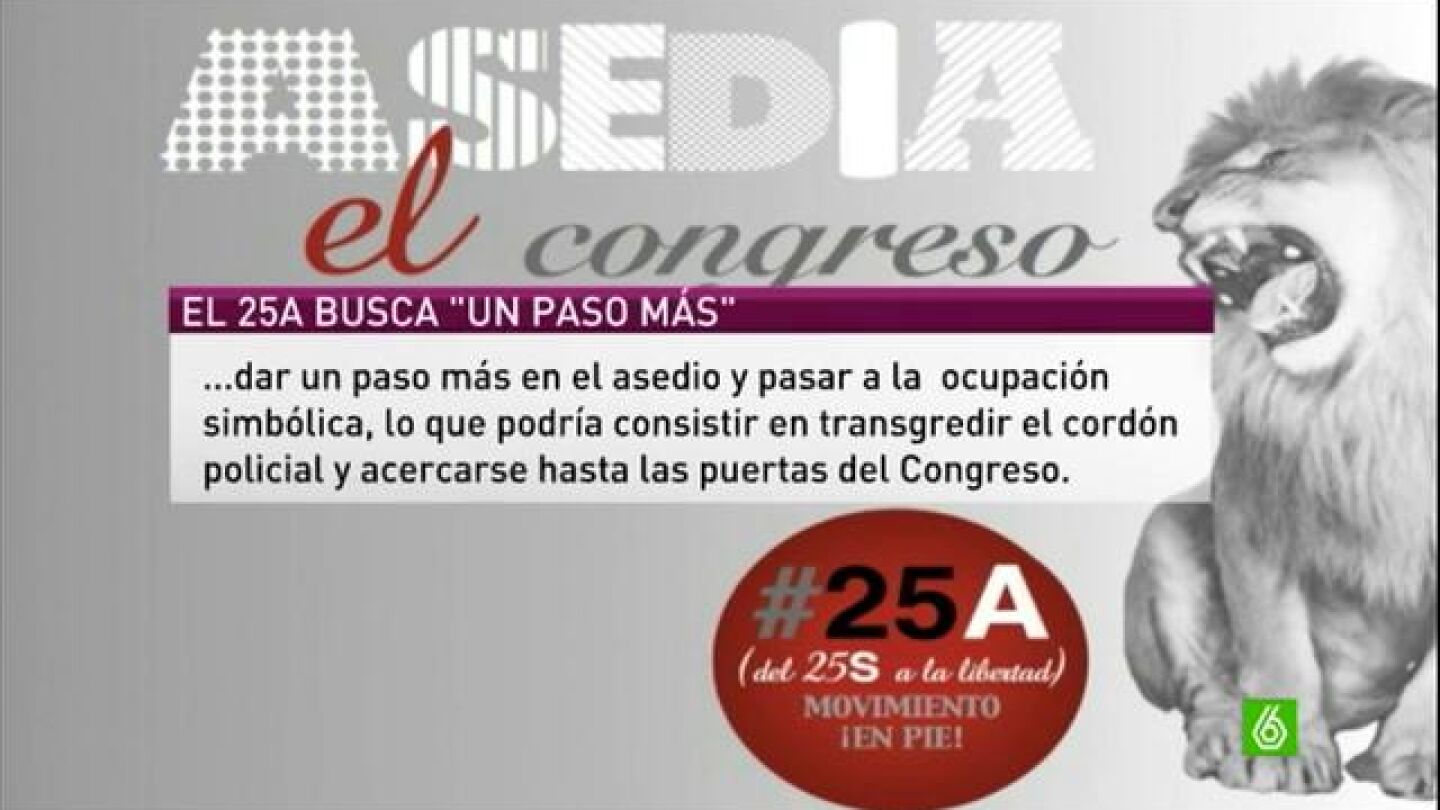 Los convocantes de 'Asedia el Congreso' llaman a superar el cord&oacute;n policial y a llevar antorchas