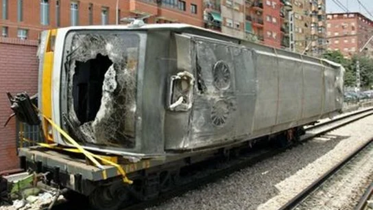 Imagen del convoy siniestrado Imagen del convoy siniestrado