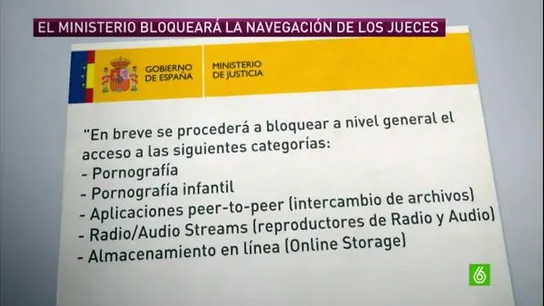 Los jueces critican la prohibición expresa del Ministerio de ver pornografía en el Supremo Los jueces critican la prohibición expresa del Ministerio de ver pornografía en el Supremo