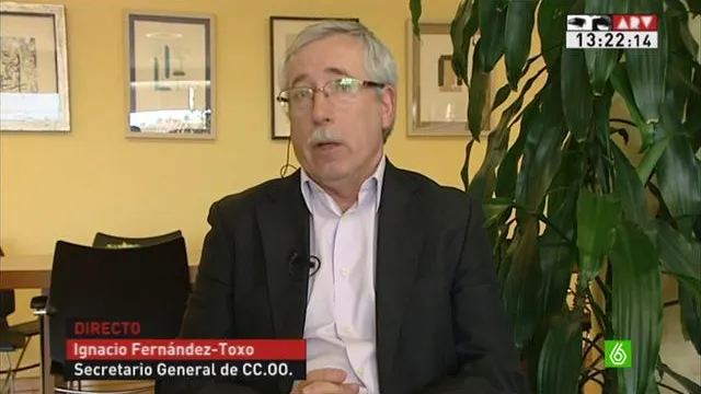 Ignacio Fernández Toxo en 'Al Rojo Vivo'