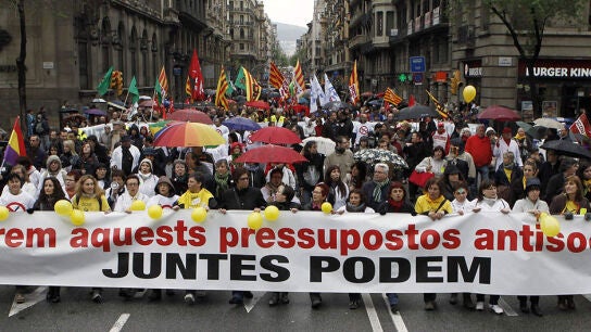 Manifestaci&oacute;n en Barcelona