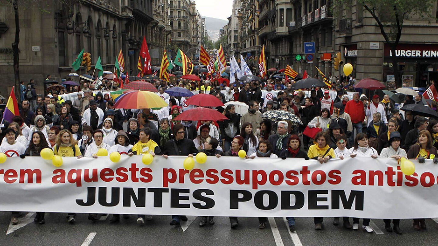 Manifestaci&oacute;n en Barcelona