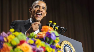 Obama durante la cena de corresponsales de la Casa Blanca