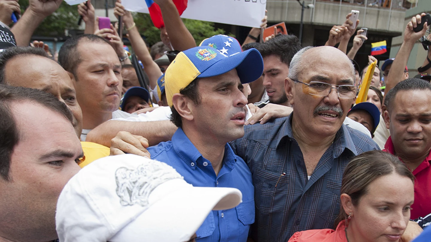 El líder de la oposición Henrique Capriles El líder de la oposición Henrique Capriles