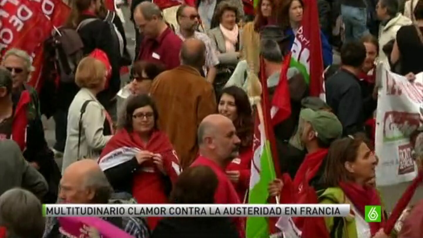 Multitudinario clamor contra la austeridad en Francia
