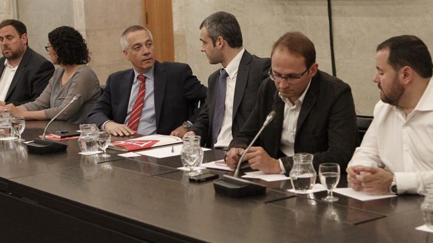 Pere Navarro, en la reuni&oacute;n sobre la consulta catalana