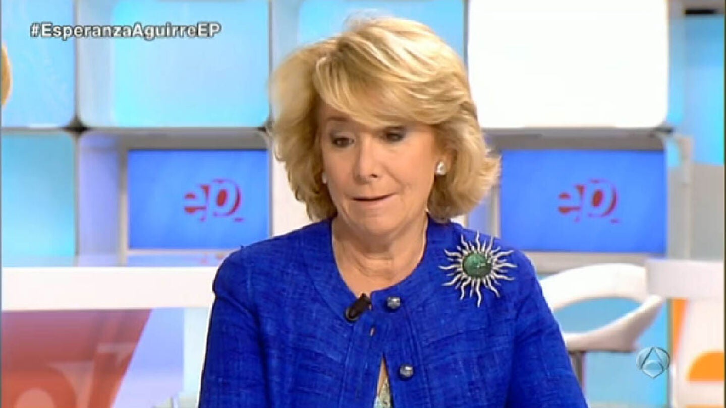 Esperanza Aguirre en Espejo P&uacute;blico
