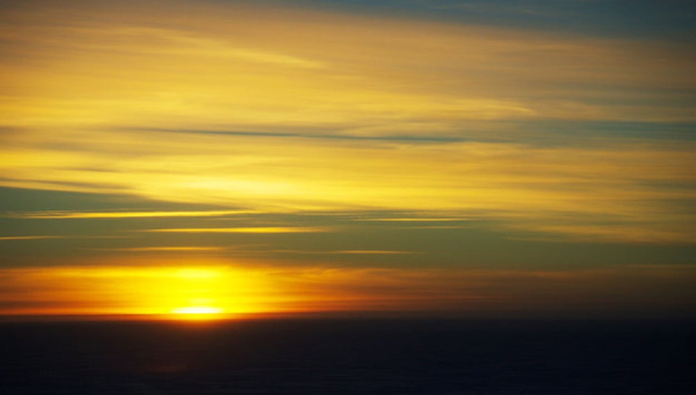 Última puesta de sol en la Antártida.