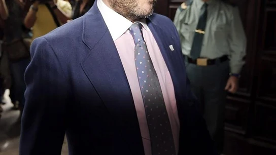 Álvaro Pérez 'el Bigotes' a su llegada al Palacio de Justicia de Valencia Álvaro Pérez 'el Bigotes' a su llegada al Palacio de Justicia de Valencia