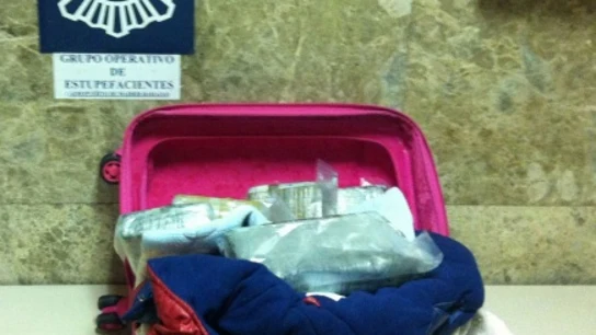 La maleta infantil que portaba cocaína La maleta infantil que portaba cocaína