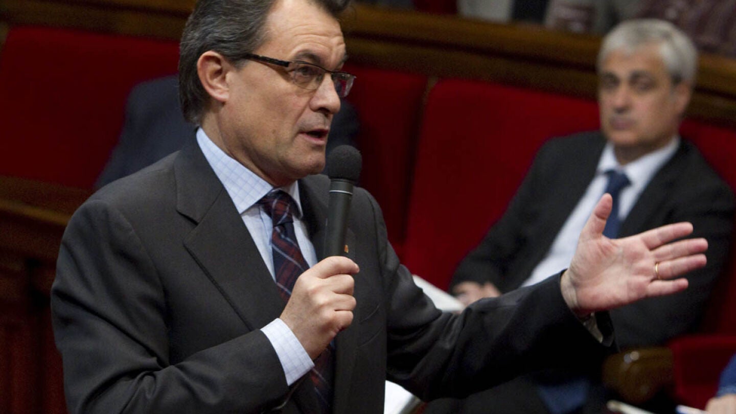 Artur Mas en el Parlament