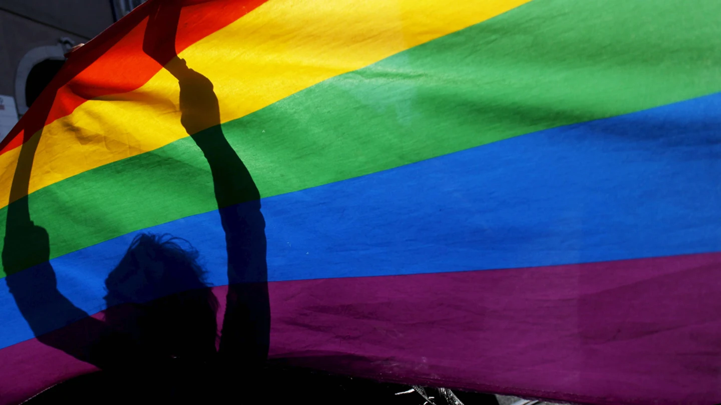 Imagen de archivo de una bandera LGTBI Imagen de archivo de una bandera LGTBI