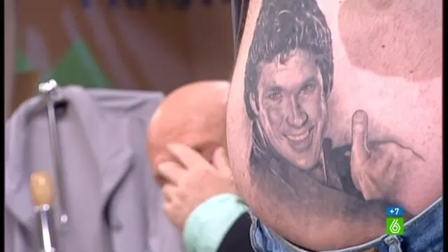 Culo tatuado con David Hasselhoff