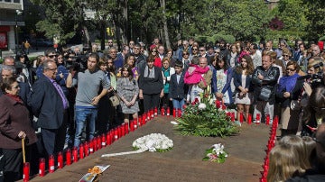Homenaje a los 62 militares fallecidos en el accidente del Yak-42 en Turquía.