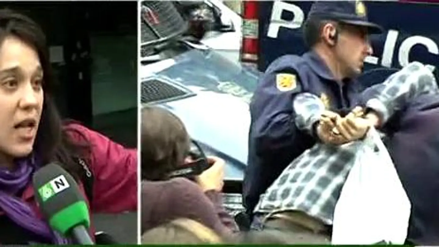 Instante de la detención del joven Instante de la detención del joven
