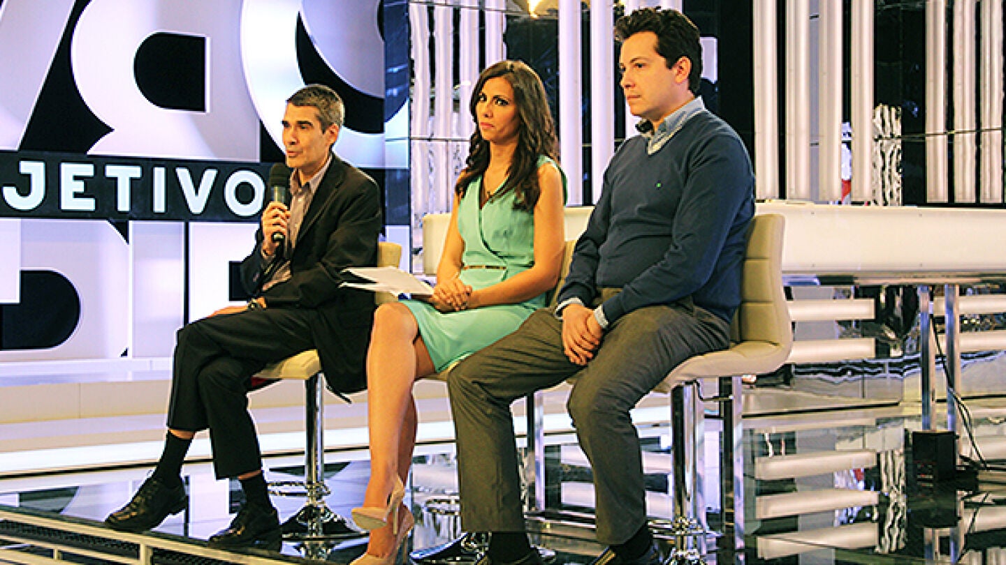 Ana Pastor, Carlos Fern&aacute;ndez y Mario L&oacute;pez en la presentaci&oacute;n