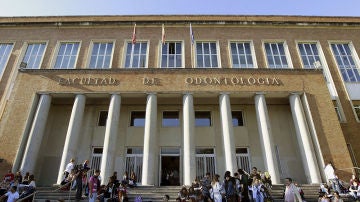 Estudiantes en la Universidad Complutense de Madrid