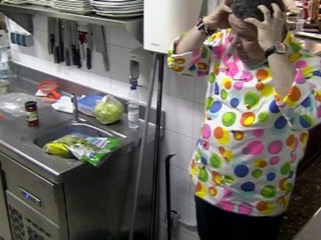 Chicote asombrado al entrar a la cocina Chicote asombrado al entrar a la cocina