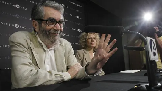 Antonio Muñoz Molina durante la rueda de prensa Antonio Muñoz Molina durante la rueda de prensa