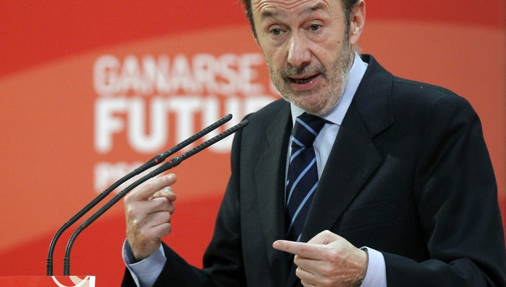 El secretario general del PSOE, Alfredo Pérez Rubalcaba