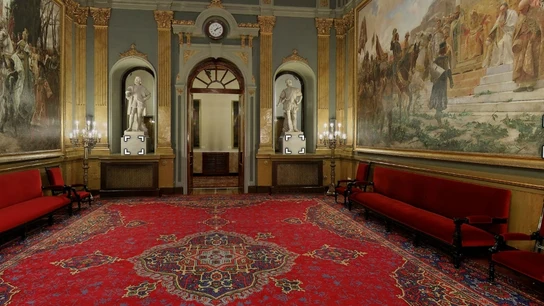 Salón de los pasos perdidos, en el Senado Salón de los pasos perdidos, en el Senado