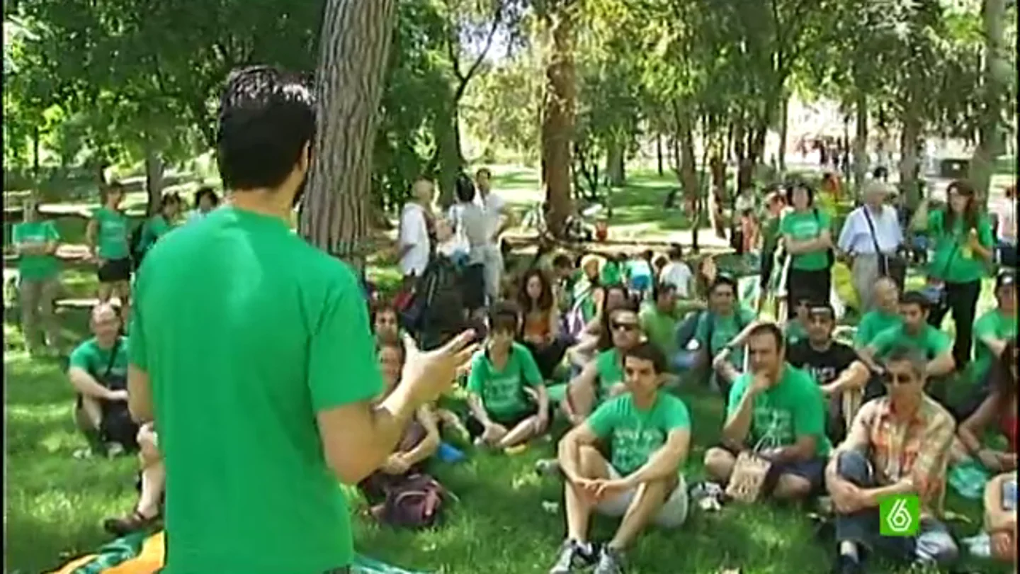 Aulas en el parque del Retiro para reivindicar la educación pública Aulas en el parque del Retiro para reivindicar la educación pública