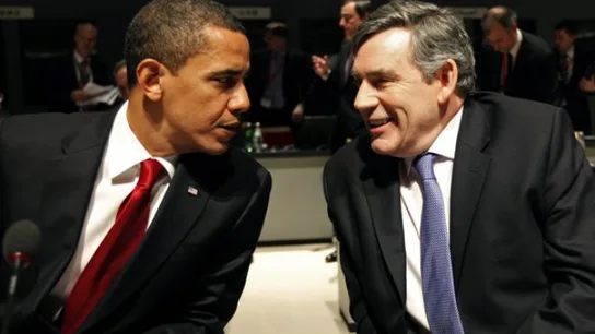 Obama y Brown Obama y Brown