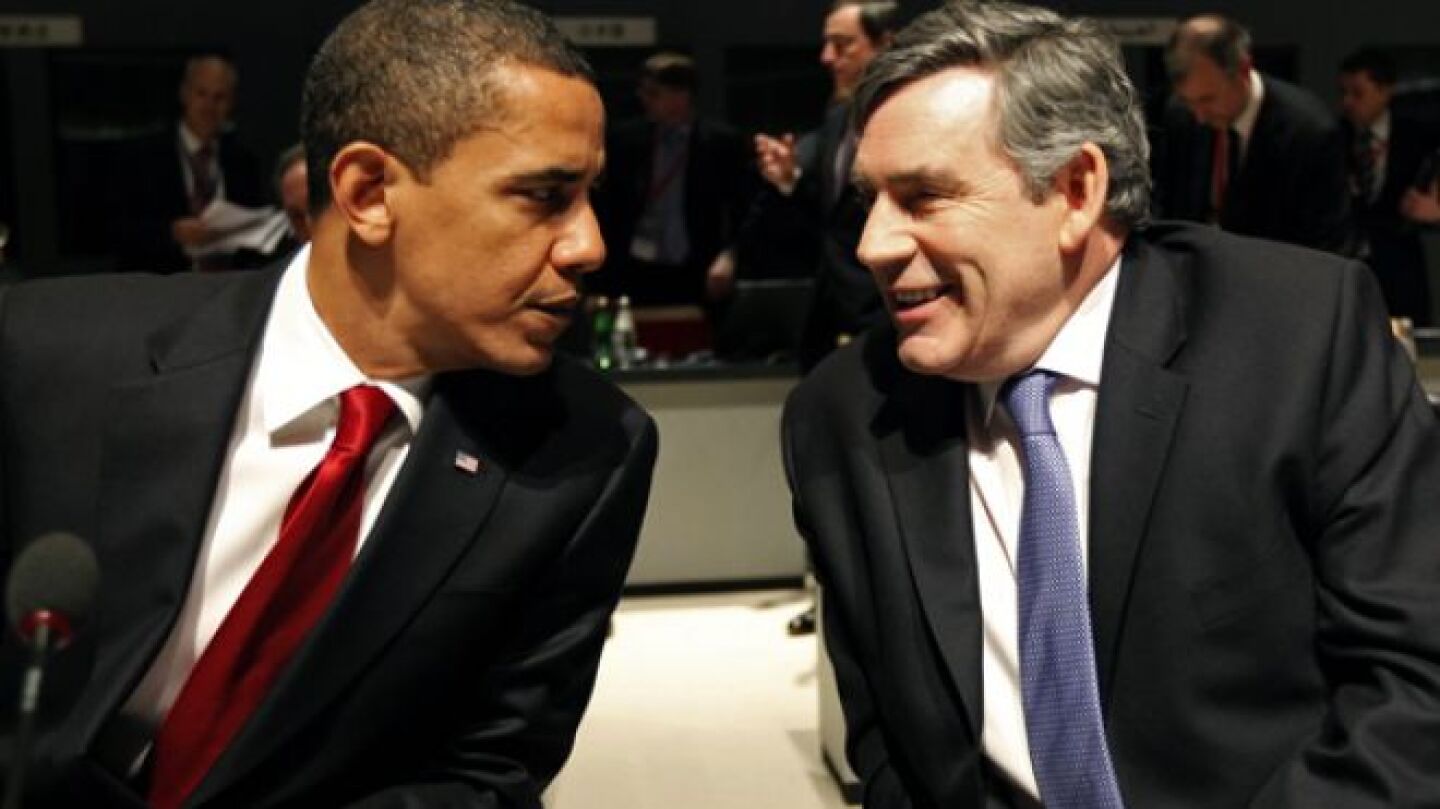 Obama y Brown