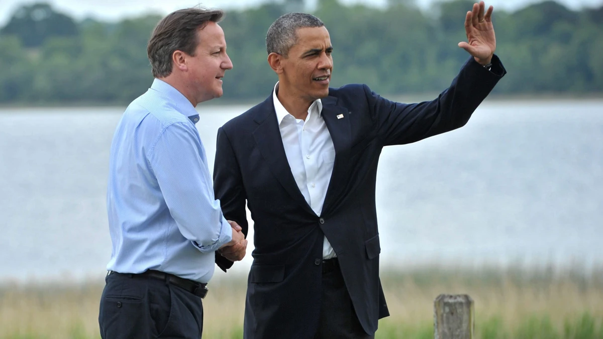 Obama junto a Cameron en la cumbre del G8