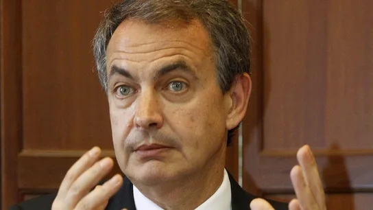 José Luis Rodríguez Zapatero durante la conferencia José Luis Rodríguez Zapatero durante la conferencia