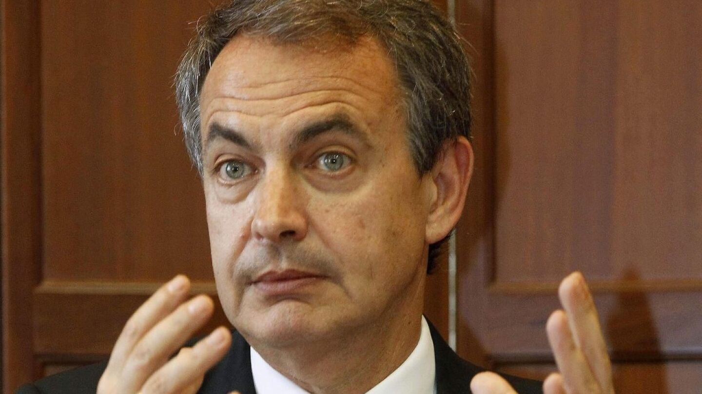 Jos&eacute; Luis Rodr&iacute;guez Zapatero durante la conferencia