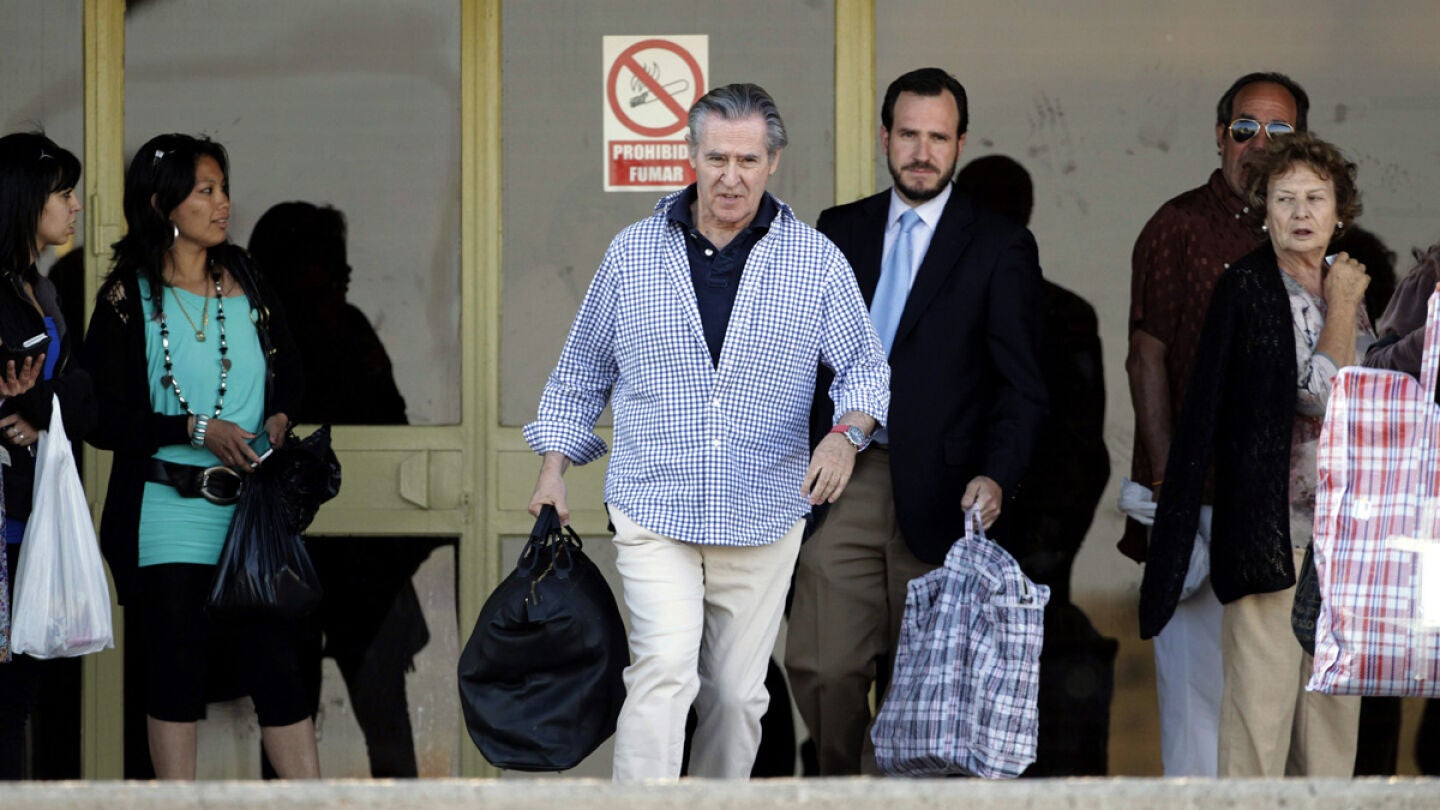 Miguel Blesa a su salida de la prisi&oacute;n de Soto del Real