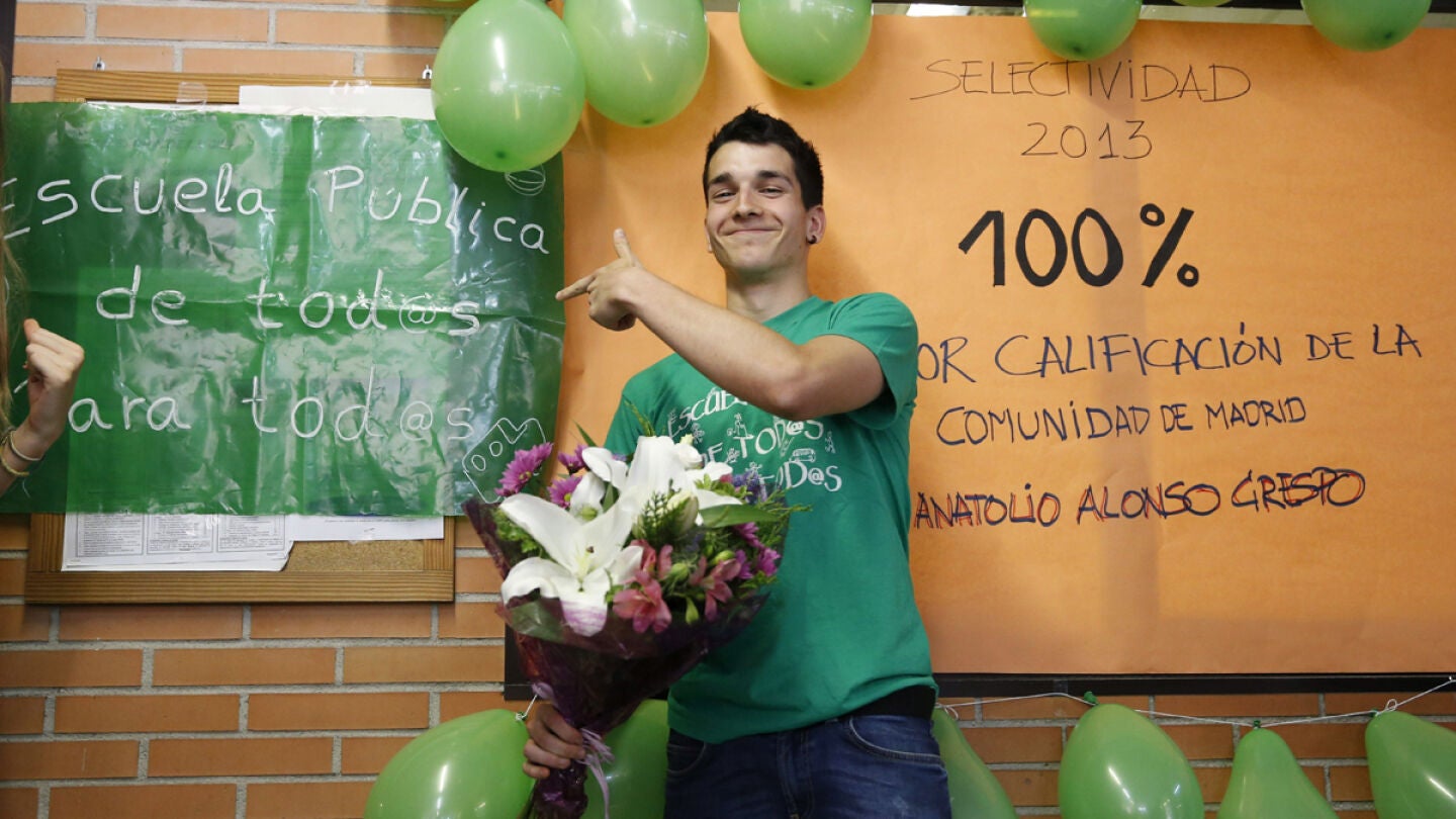 Anatolio Alonso Crespo, estudiante con mejor nota en la &uacute;ltima convocatoria de la Selectividad en la Comunidad de Madrid