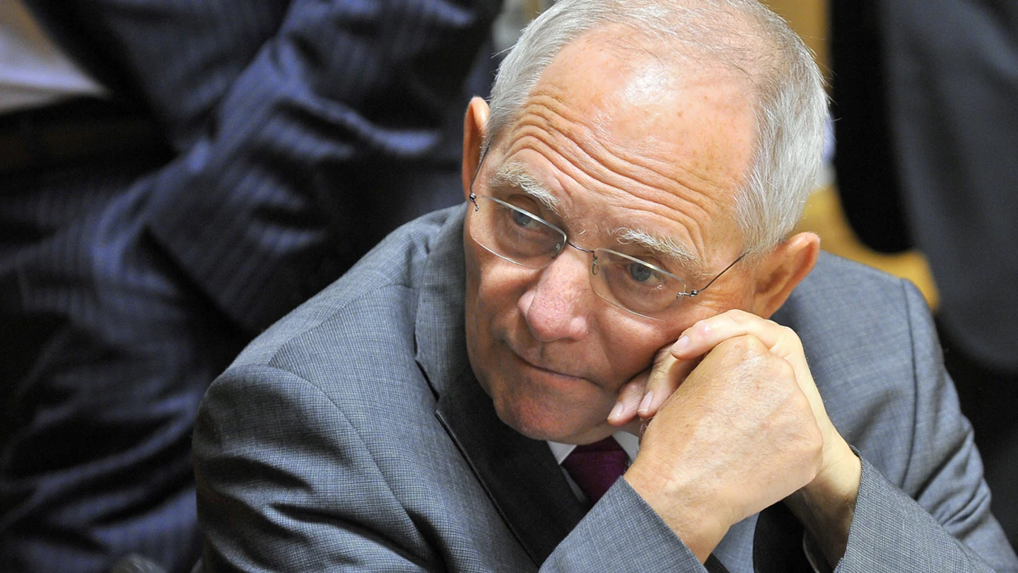 El ministro alemán de Finanzas, Wolfgang Schaeuble, antes del comienzo de la reunión El ministro alemán de Finanzas, Wolfgang Schaeuble, antes del comienzo de la reunión