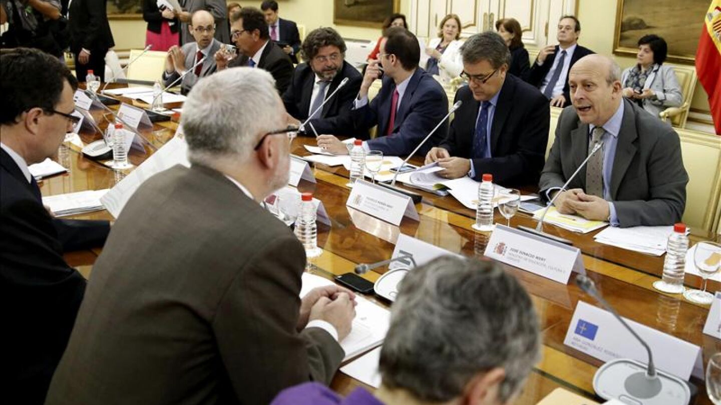 Jos&eacute; Ignacio Wert en el debate
