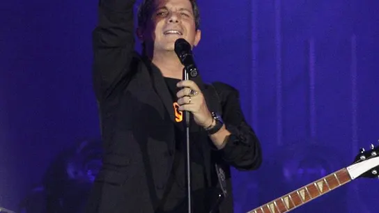 El cantante Alejandro Sanz durante su primer concierto en Madrid El cantante Alejandro Sanz durante su primer concierto en Madrid