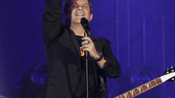 El cantante Alejandro Sanz durante su primer concierto en Madrid
