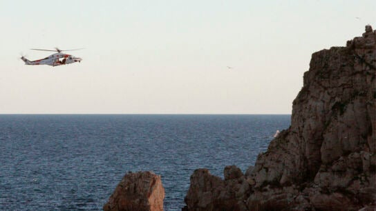 Operaciones de rescate en un acantilado de Murcia.